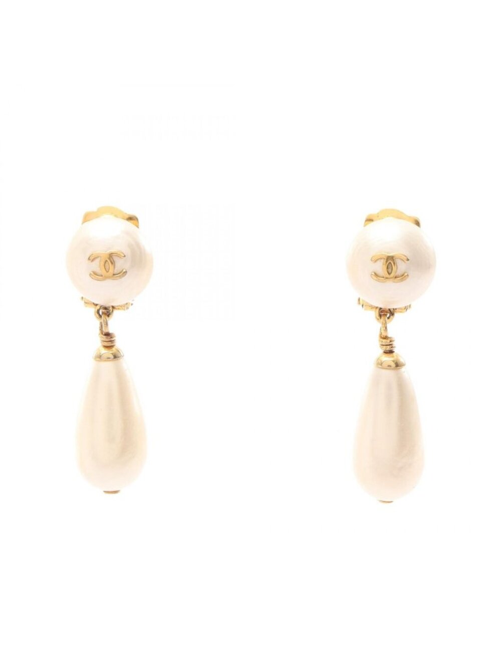 Chanel Earrings CC Logo Swing